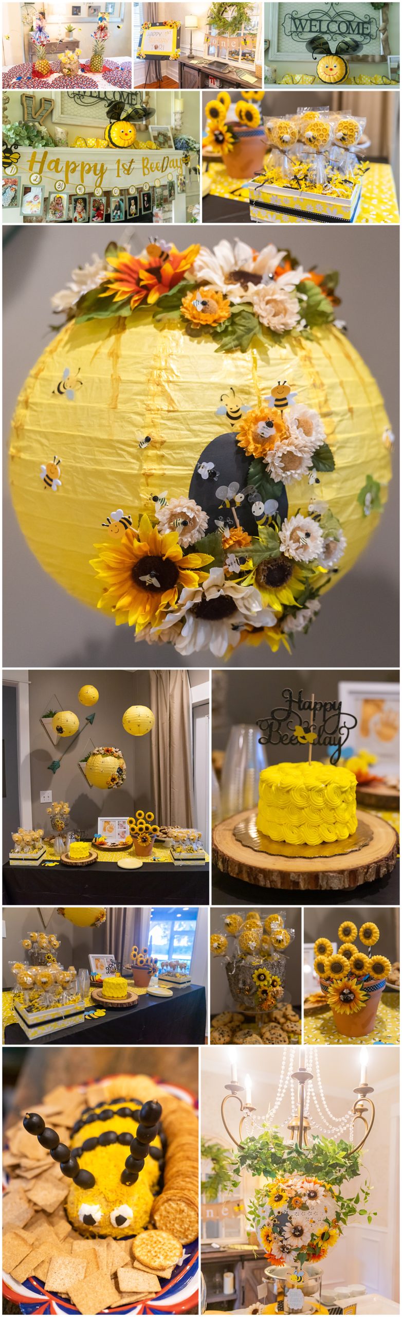Bee theme birthday decorations