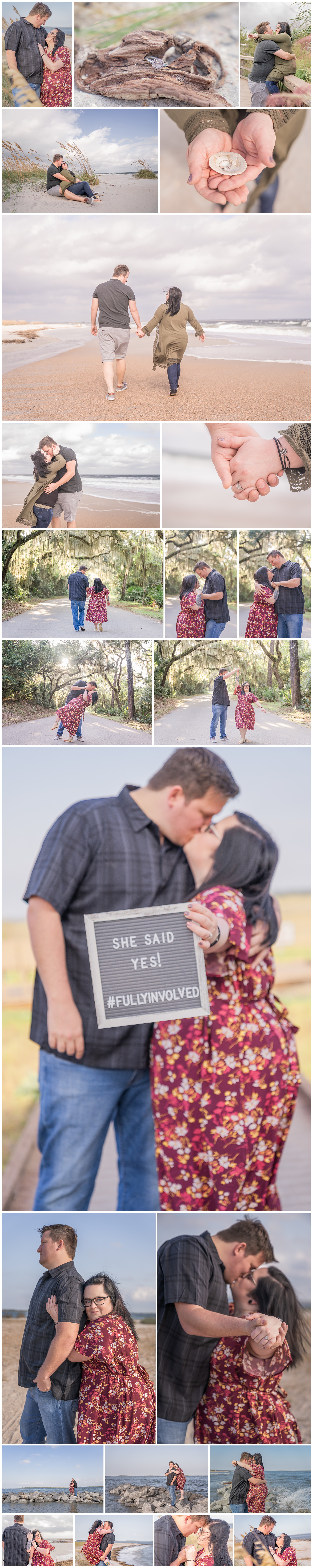 engagement session at fort clinch florida
