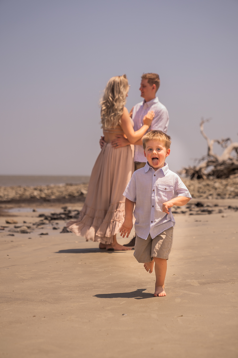 family session photography session at driftwood beach jekyll island georgia