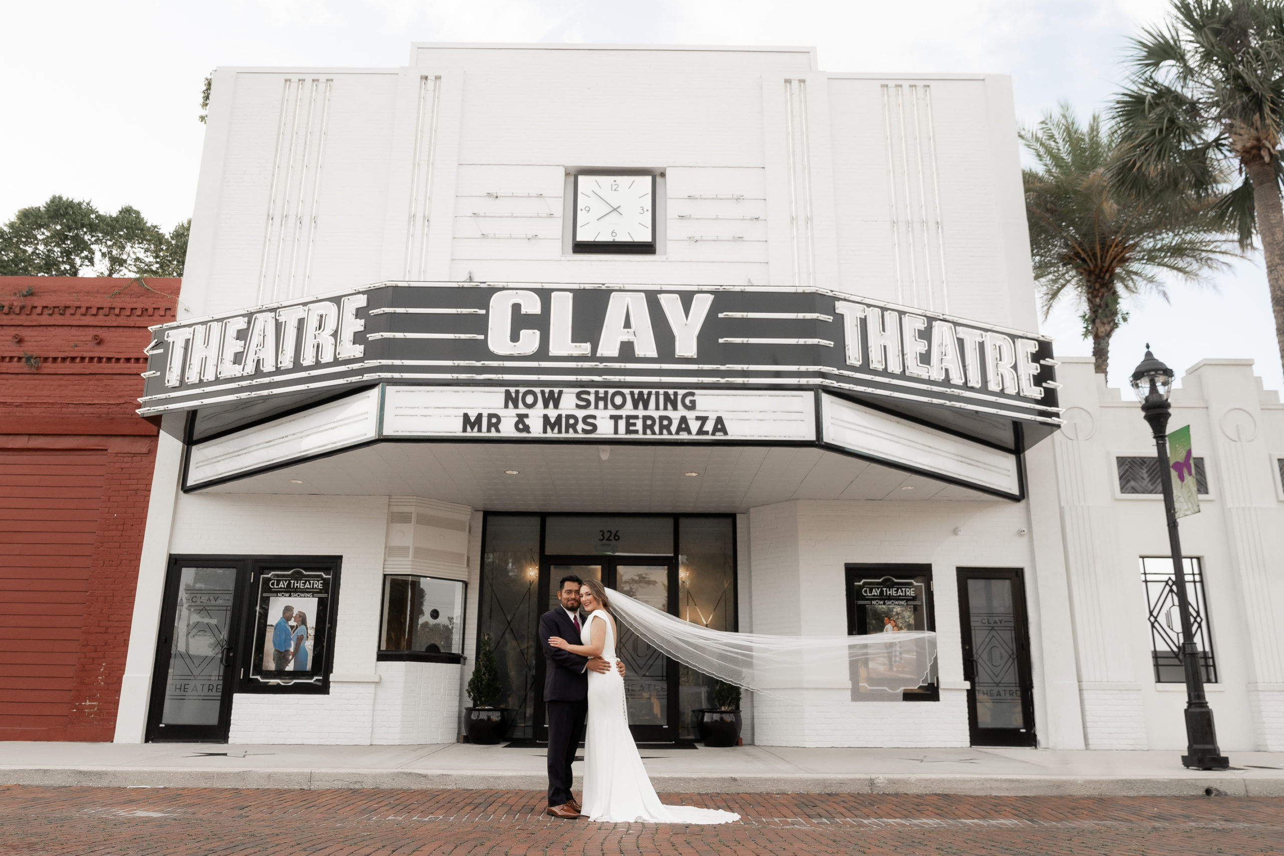 Wedding Photographer at The Clay Theater Green Cove Springs Florida